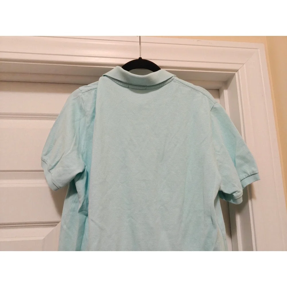 Polo Ralph Lauren Mens Classic Fit Short Sleeve Polo Shirt Aqua Blue Size M